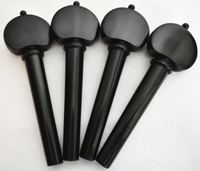 Ebony violin Strad hill black collar pin