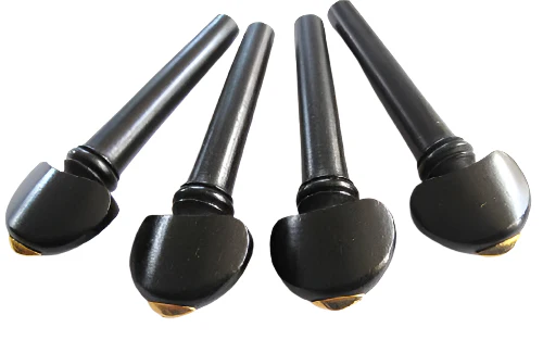 Ebony hill peg brass boat inlay