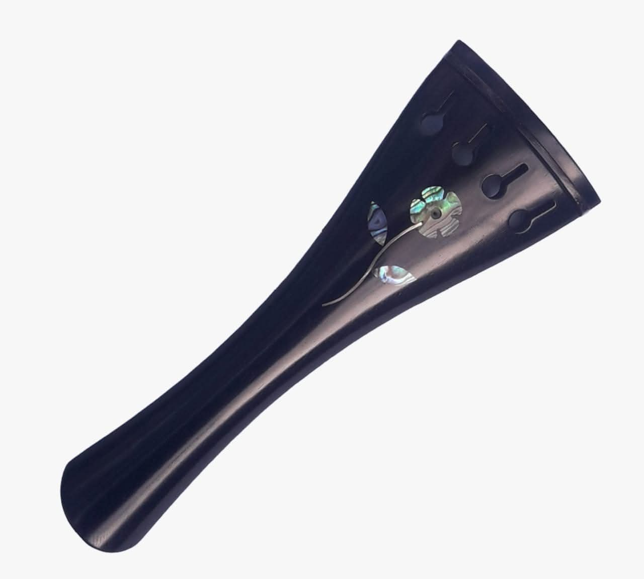Ebony violin Tailpiece french flower inlay abalone